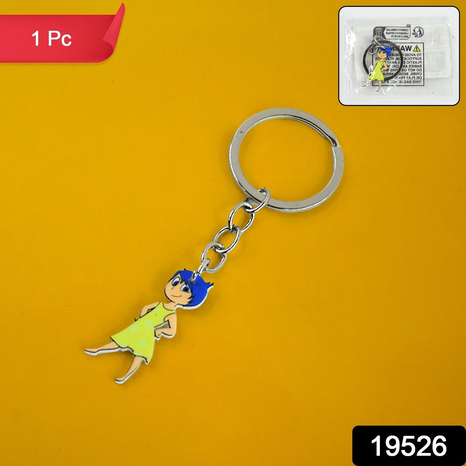 Girly Cartoon Keyring Girly Cartoon Keyring